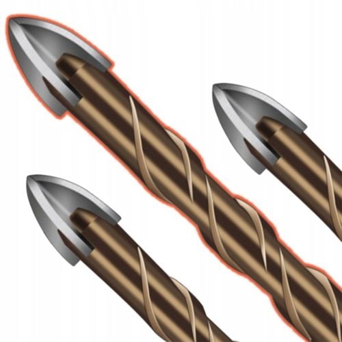 DUŻY ZESTAW WIERTEŁ WIERTŁA DO SZKŁA PŁYTEK CERAMIKI GRESU 7SZT na Arena.pl