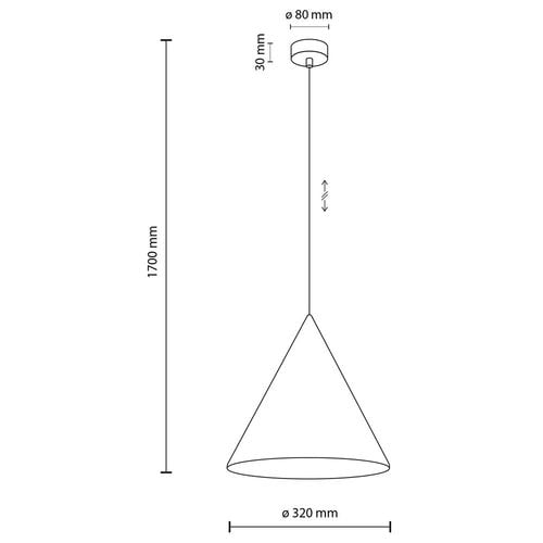 lampa wisząca cono brown 10038 tk lighting na Arena.pl