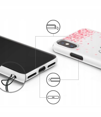 KOBIECE ETUI CASE WIŚNIA RINGKE SLIM IPHONE X na Arena.pl