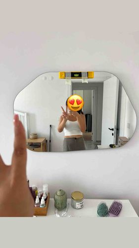 Designerskie Lustro ścienne asymetryczne 55x85 cm na Arena.pl