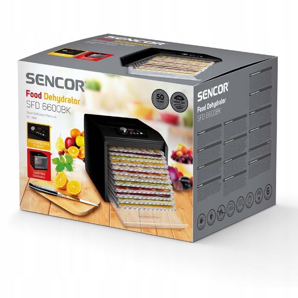 Suszarka Spożywcza do Żywności Sencor SFD 6600BK zdjęcie 9