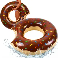 Koło do pływania dmuchane duże materac do wody basenu donut kółko 120cm xxl