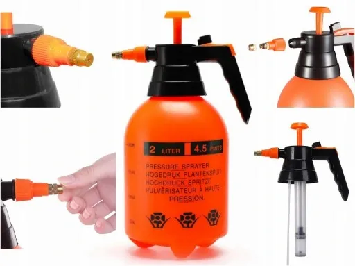 OPRYSKIWACZ RĘCZNY CIŚNIENIOWY SPRYSKIWACZ WYDAJNY MGIEŁKA 2LITRY zdjęcie 4