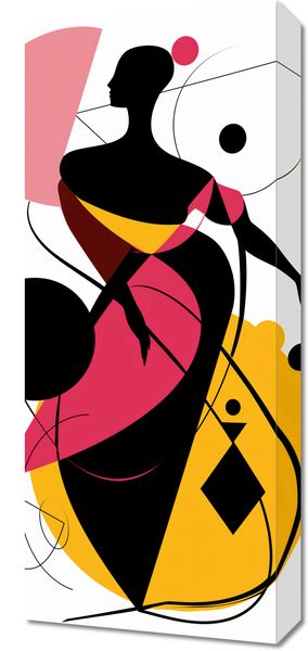 Obraz 30x70cm Sylwetka Gracji zdjęcie 1
