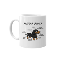 Anatomia jamnika - kubek na prezent dla mamy