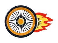 Talerzyki papierowe auta wyścigowe, 6 szt.