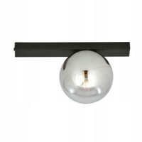 Plafon lampa Fit 1 E14 czarno/dymiony klosz styl loftowy 1122/1 EMIBIG