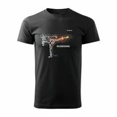 Koszulka kickboxing męska czarna REGULAR XL