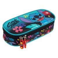piórnik saszetka usztywniona z wewnętrzna klapką stitch mint aloha