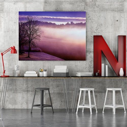 Obraz na płótnie - Canvas, Mgła nad jeziorem 4 90x60 na Arena.pl