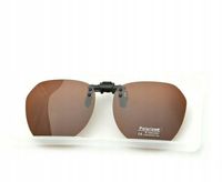 NAKŁADKI NA OKULARY KOREKCYJNE POLARYZACYJNE BRĄZ PRZECIWSŁONECZNE + GRATIS