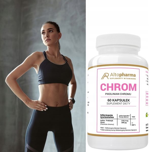 CHROM 200µg ODCHUDZANIE METABOLIZM WEGE 60kaps zdjęcie 3