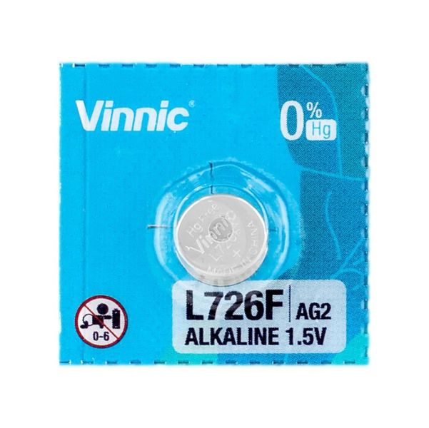 Bateria alkaliczna Vinnic LR726/396/AG2 zdjęcie 1