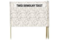 PARAWAN PLAŻOWY Minimalis. listki z indywidualnym napisem 3 PANELE 53.3