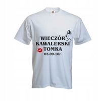 KOSZULKI t-shirt WIECZÓR KAWALERSKI z imieniem