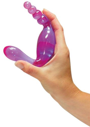 Dwustronne Żelowe Dildo Galaxia Lavender na Arena.pl