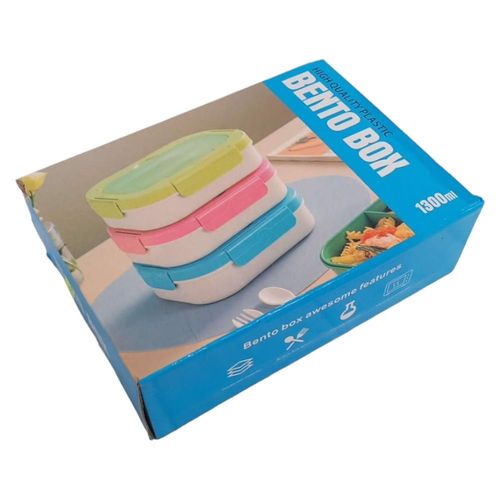 Lunchbox 4 przegródki 1300ML Fiolet na Arena.pl