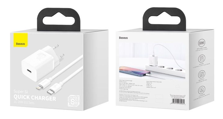 Ładowarka sieciowa Baseus do Apple ipone X 11 12 13 kabel Lightning USB-C zdjęcie 6
