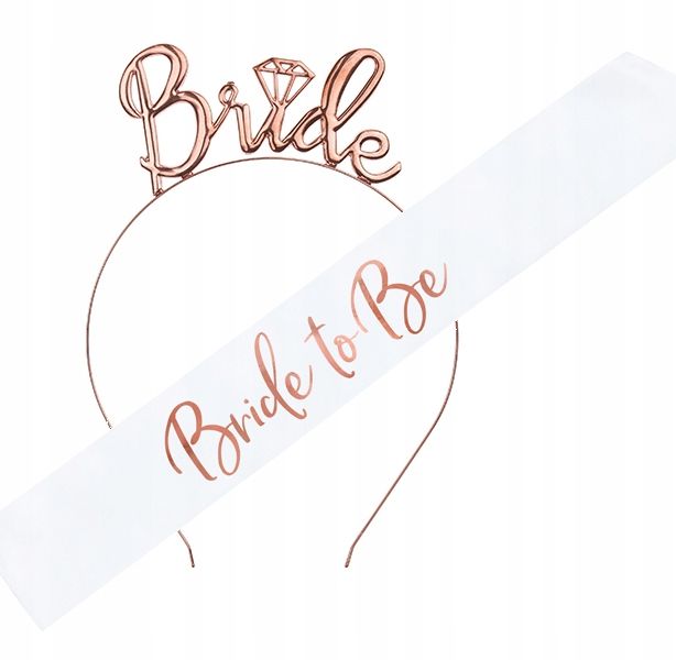 KORONA z welonem Wieczór Panieński BRIDE SZARFA zdjęcie 1