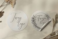 Naklejki okrągłe prostokątne z LOGO ETYKIETY REKLAMOWE twój nadruk grafika