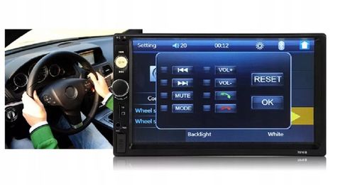 RADIO SAMOCHODOWE BLUETOOTH 2DIN 7 CALI Auta Samochodu KAMERA COFANIA na Arena.pl