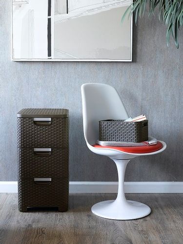 Curver 206313 Regał 3 szufladami Style ciemny brąz na Arena.pl