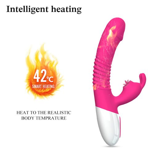 wibrator  silicone vibrator usb 7 powerful licking and thrusting modes na Arena.pl