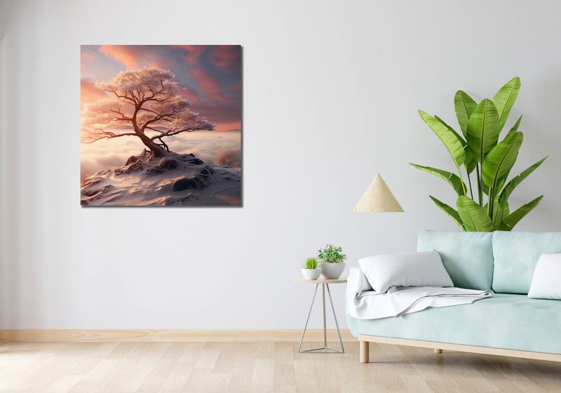 Obraz 90x90cm Zimowa Odyseja zdjęcie 2