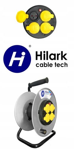 Pusty metalowy bęben na przedłużacz 4 gniazda IP44 do 50m na Arena.pl