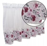 Zazdrostka firana kuchenna drobne kwiaty 300x60