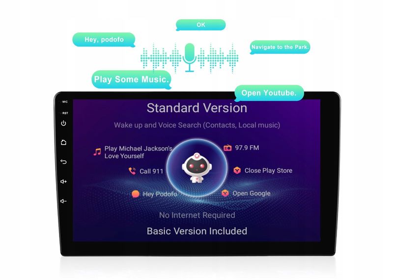 Radio samochodowe 2DIN MULTIMEDIALNE 9 cali ANDROID 13 kamera BT zdjęcie 13