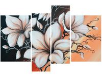 OBRAZ MAGNOLIA SUNSET KWIATY ZACHÓD SŁOŃCA