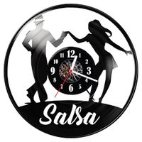 Zegar ścienny z płyty winylowej Salsa 989.14
