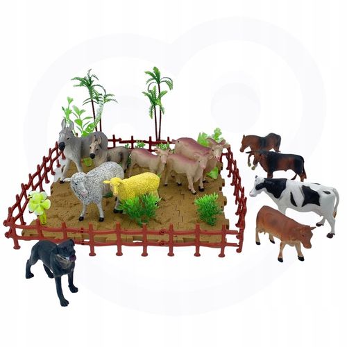 FARMA FIGURKI ZWIERZĘTA WIEŚ DUŻY ZESTAW W PUDEŁKU 57 ELEMENTÓW XXL WOOPIE na Arena.pl