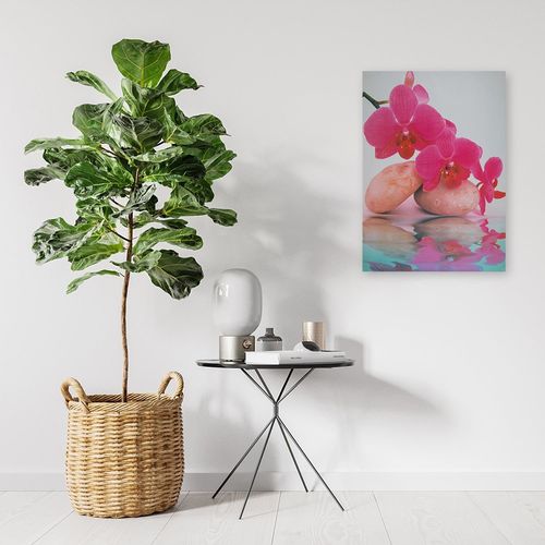 Deco Panel, Woda kamyki orchidee 60x80 na Arena.pl