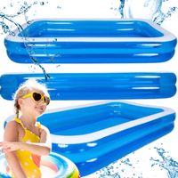 BASEN POMPOWANY DMUCHANY DLA DZIECI BASEN OGRODOWY PROSTOKATNY 262X175CM