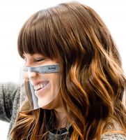 Maseczka przyłbica kosmetyczna medyczna Vitberg Mini Shield 2 szt L Szara