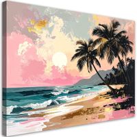 Obraz do salonu sypialni biura spa hotelu, Tropikalna plaża 120x80