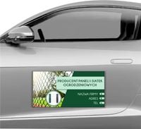 MAGNES na samochód MATA MAGNETYCZNA REKLAMA 30x60 CM OGRODZENIA