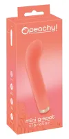 peachy mini g-spot wibrator usb, silikonowy, pomarańczowy, 16,5 cm