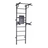 Drabinka gimnastyczna WORKOUT Gamma | 230 cm, czarna – poręcze, oparcie