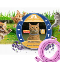 2x OBROŻA NA KLESZCZE I PCHŁY DLA KOTA ANTYKLESZCZOWA 8 MIESIĘCY OCHRONY