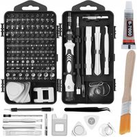 UNIWERSALNY ZESTAW PRECYZYJNYCH ŚRUBOKRĘTÓW TORX WKRĘTAKI 119w1 PĘDZEL