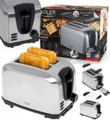 Toster Elektryczny Opiekacz Tostów Ruszt Do Bułek Rozmrażanie 1000W Ad3222