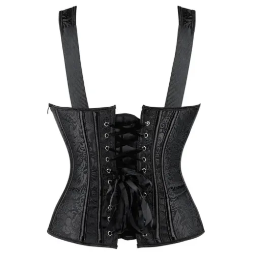 Elegancki gorset wyszczuplający modelujący gotycki zamek stringi 59k na Arena.pl