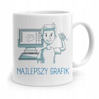 Kubek Prezent Urodzinowy Dla Najlepszego Grafika Z Nadrukiem Ze Zdjęciem