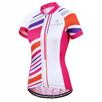 Koszulka Na Rower Wygodna Z Odblaskiem Odprowadzająca Wilgoć Ochrona UV XL