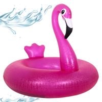Materac Dmuchany Flaming Koło do Pływania 94cm SUNCLUB Wyspa Różowy Ptak