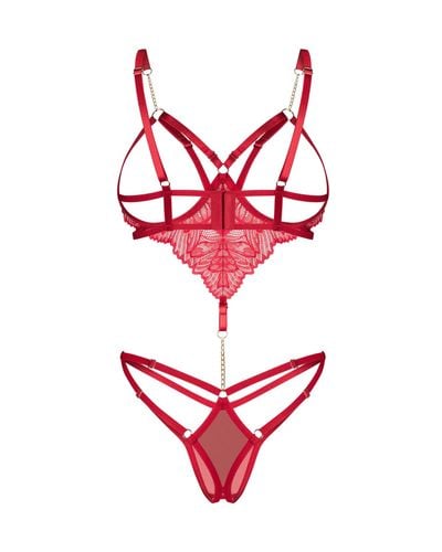 body otwarte matildea czerwone obsessive l/xl na Arena.pl