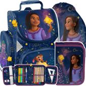 ZESTAW SZKOLNY TORNISTER WOREK PIÓRNIK WYPOSAŻENIE DZIEWCZĘCY DISNEY WISH